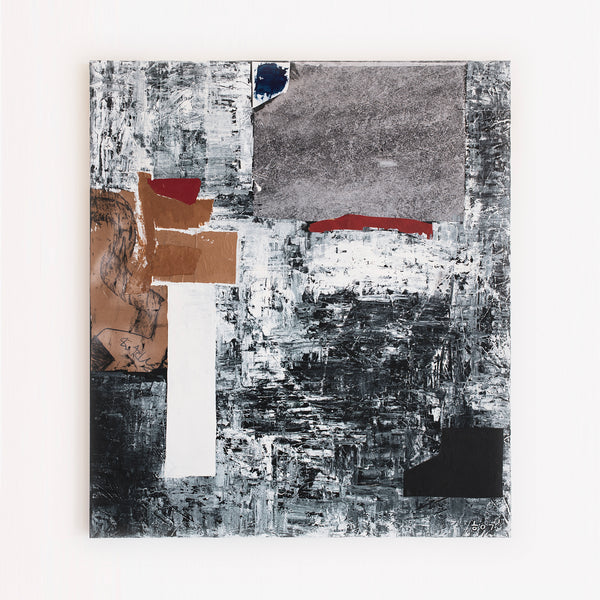 Mixed Media Original Large Painting, Modern Canvas Wall Art Reflecting Emotional Intensity | Abstract emotion (48"x54")