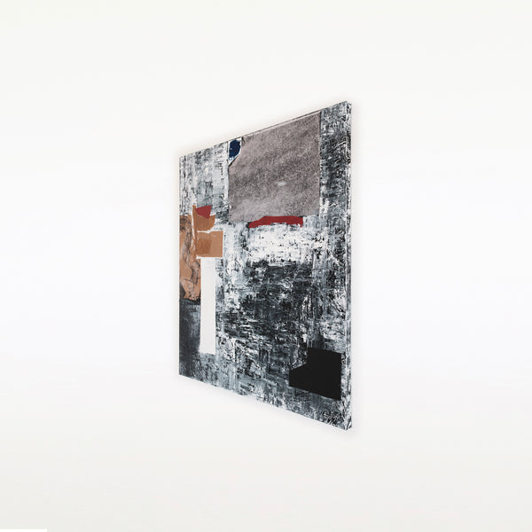 Mixed Media Original Large Painting, Modern Canvas Wall Art Reflecting Emotional Intensity | Abstract emotion (48"x54")