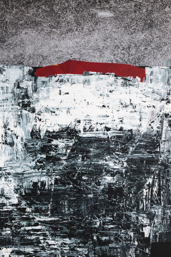 Mixed Media Original Large Painting, Modern Canvas Wall Art Reflecting Emotional Intensity | Abstract emotion (48"x54")
