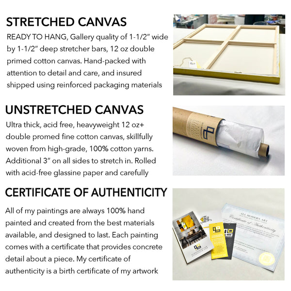 Minimalist Landscape Abstract Original Acrylic Painting, Modern Canvas Wall Art Capturing Coastal Terrain | Beach