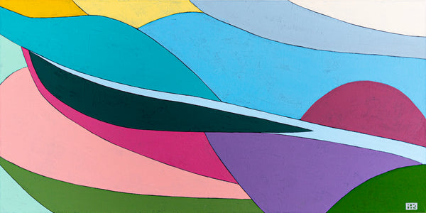 Minimalist Original Abstract Acrylic Painting Capturing the Essence of Wind, Large Modern Canvas Wall Art | Aella