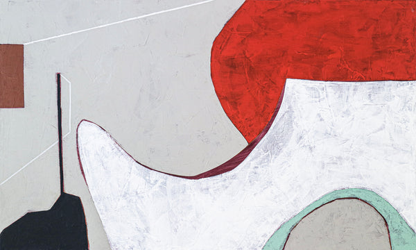 Calmness in Red Abstract Acrylic Painting, Original Contemporary Modern Canvas Wall Art | A forehead and notions