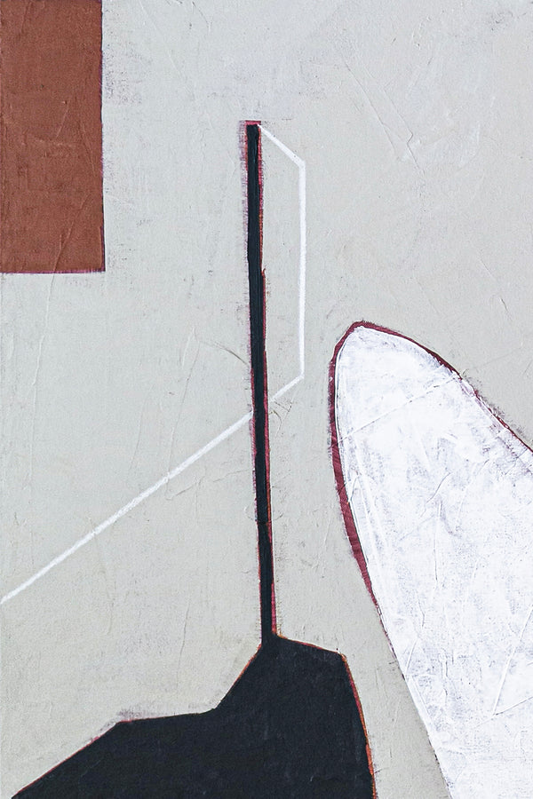 Calmness in Red Abstract Acrylic Painting, Original Modern Canvas Wall Art | A forehead and notions (Square Ver.)