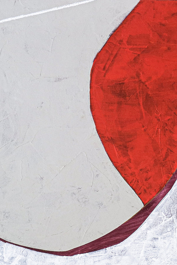 Calmness in Red Abstract Acrylic Painting, Original Contemporary Modern Canvas Wall Art | A forehead and notions