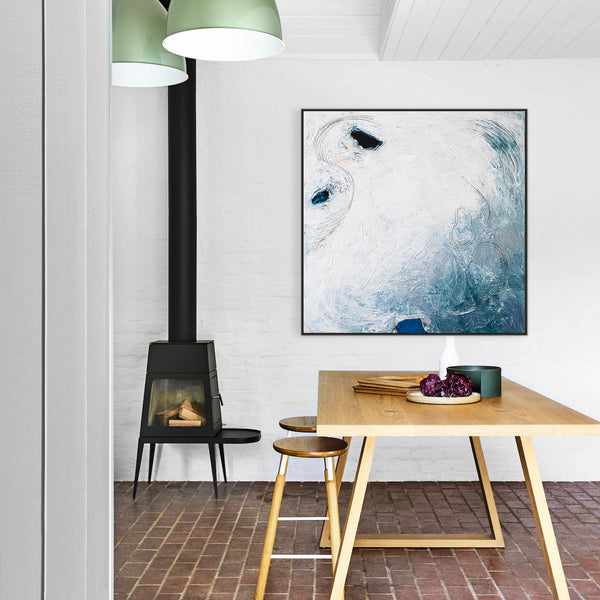 Minimalist Modern Abstract Original Painting, Large Canvas Wall Art of Lunar Beauty | A little piece of moon