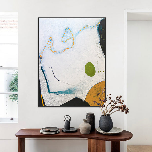 Surreal Dreams in Minimalist Modern Original Abstract Acrylic Painting, Large Peaceful Canvas Wall Art | Ambulo