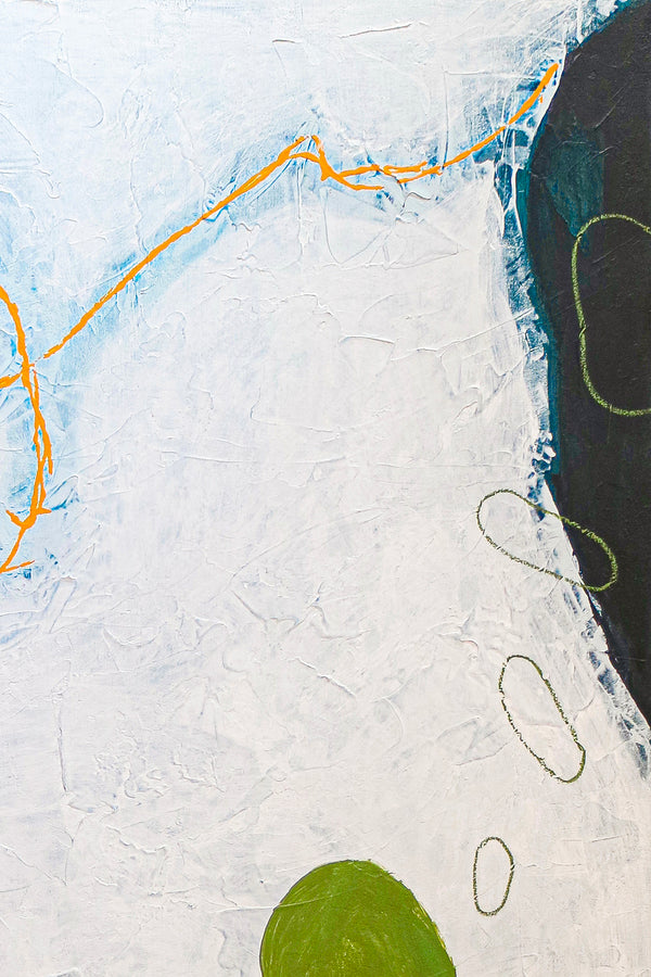 Surreal Dreams in Minimalist Modern Original Abstract Acrylic Painting, Large Peaceful Canvas Wall Art | Ambulo