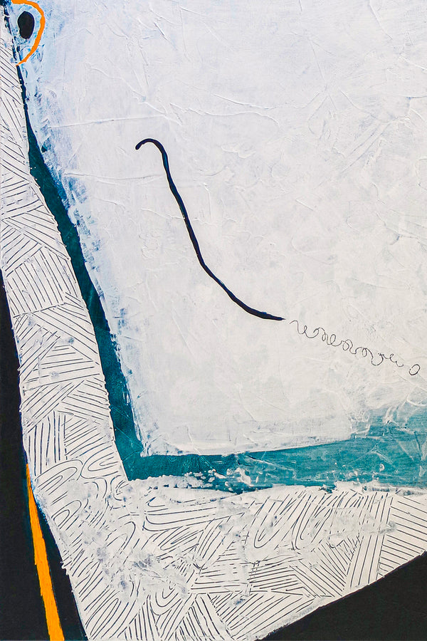 Surreal Dreams in Minimalist Modern Original Abstract Acrylic Painting, Large Peaceful Canvas Wall Art | Ambulo