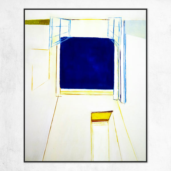 Minimalist Scenic Original Abstract Acrylic Painting, Modern Canvas Wall Art Depicting Beautiful Landscapes | Arles