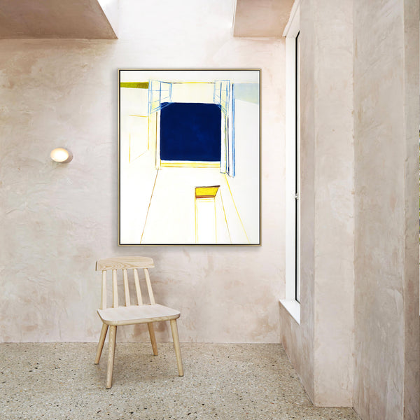 Minimalist Scenic Original Abstract Acrylic Painting, Modern Canvas Wall Art Depicting Beautiful Landscapes | Arles