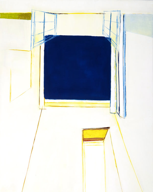 Minimalist Scenic Original Abstract Acrylic Painting, Modern Canvas Wall Art Depicting Beautiful Landscapes | Arles