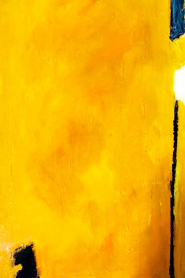 Vibrant Interplay of Yellow in Original Abstract Painting, Large Acrylic Modern Canvas Wall Art | As it stands