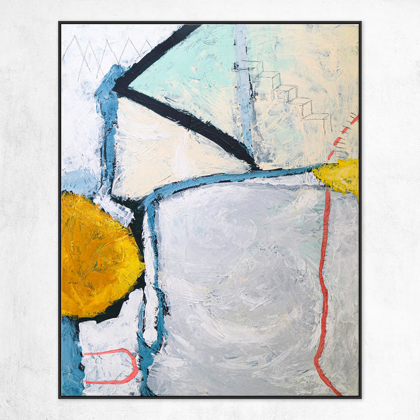 Bold Composition in Modern Abstract Painting, Canvas Wall Art Inspired by Inner Self-Discovery Journey | A way in