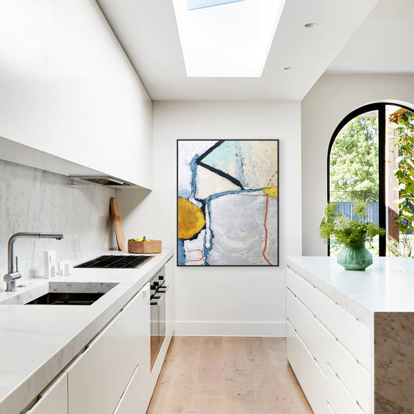 Bold Composition in Modern Abstract Painting, Canvas Wall Art Inspired by Inner Self-Discovery Journey | A way in