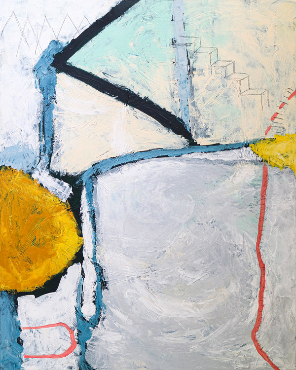 Bold Composition in Modern Abstract Painting, Canvas Wall Art Inspired by Inner Self-Discovery Journey | A way in