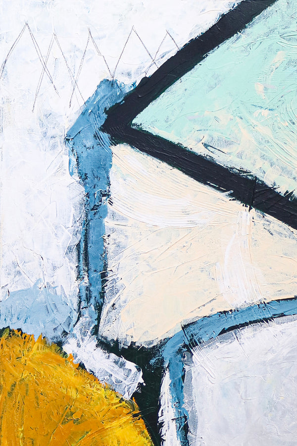 Bold Composition in Modern Abstract Painting, Canvas Wall Art Inspired by Inner Self-Discovery Journey | A way in