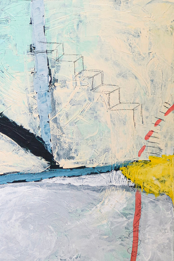 Bold Composition in Modern Abstract Painting, Canvas Wall Art Inspired by Inner Self-Discovery Journey | A way in