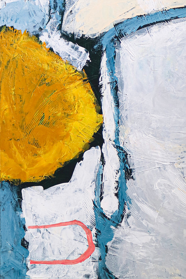 Bold Composition in Modern Abstract Painting, Canvas Wall Art Inspired by Inner Self-Discovery Journey | A way in