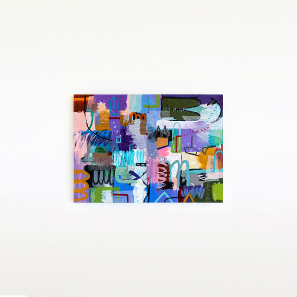 Dynamic Fusion of Colors in Modern Abstract Original Painting, Contemporary Wall Art | Beautiful Sentiment (56"x40")