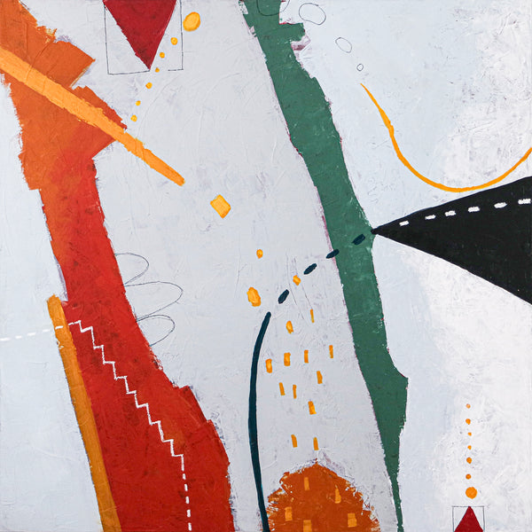 Minimalistic Modern Large Abstract Painting, Canvas Wall Art for Capturing the Freedom of Flight | Black kite