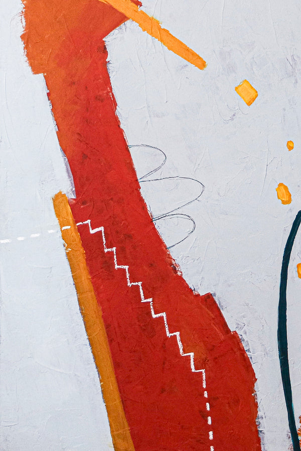 Minimalistic Modern Large Abstract Painting, Canvas Wall Art for Capturing the Freedom of Flight | Black kite