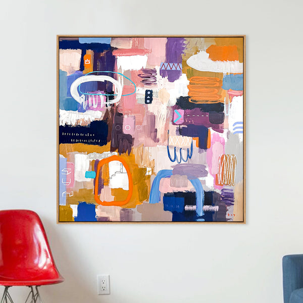 Abstract Painting Original, Expressionism in Modern Abstract Wall Art | Bypassientia (40"x40")