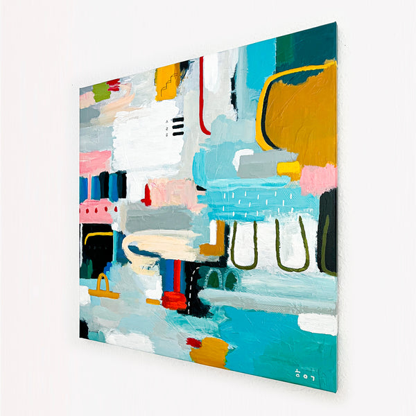 Abstract Painting Original, Expressionism in Modern Abstract Wall Art |  Calidium (28"x28")