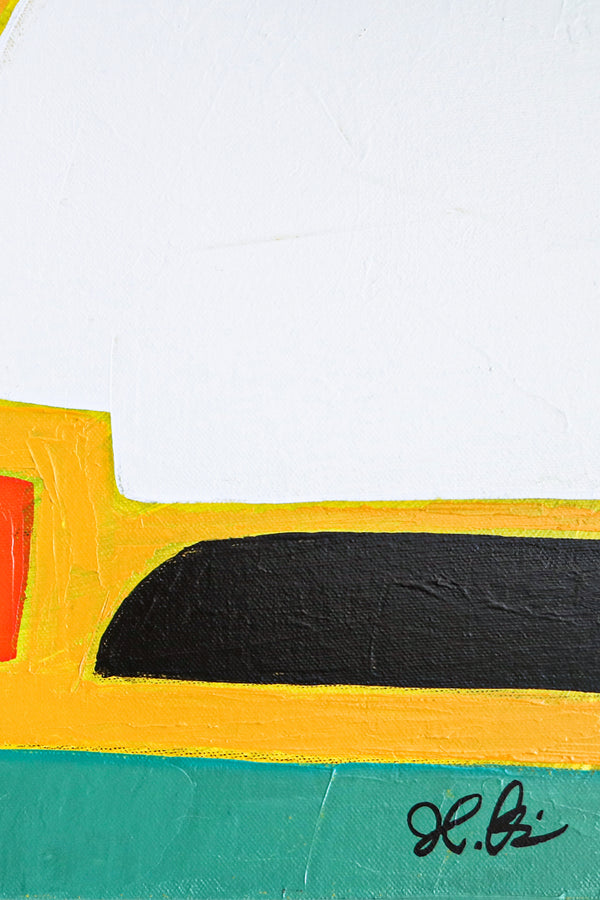 Playful Balanced Original Abstract Painting in Acrylic, Modern Contemporary Large Canvas Wall Art | Cogito II