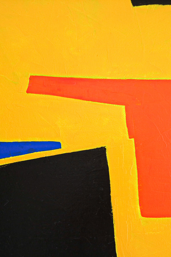Playful Balanced Original Abstract Painting in Acrylic, Modern Contemporary Large Canvas Wall Art | Cogito II
