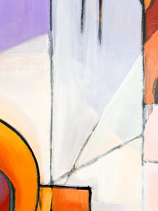 Abstract Painting Original, Expressionism in Modern Abstract Wall Art | Compositio II (43"x43")