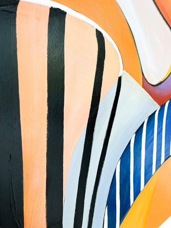 Abstract Painting Original, Expressionism in Modern Abstract Wall Art | Compositio II (43"x43")