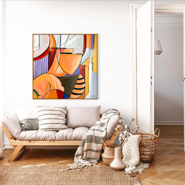 Abstract Painting Original, Expressionism in Modern Abstract Wall Art | Compositio I (43"x43")