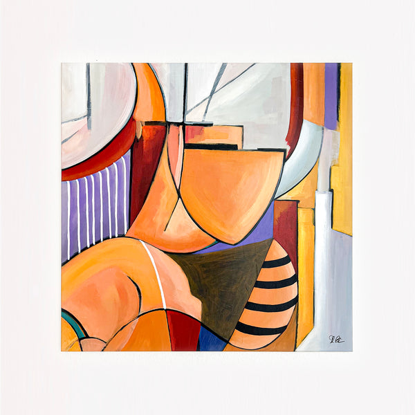 Abstract Painting Original, Expressionism in Modern Abstract Wall Art | Compositio I (43"x43")