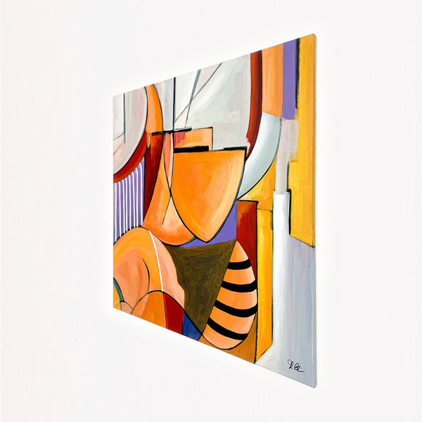Abstract Painting Original, Expressionism in Modern Abstract Wall Art | Compositio I (43"x43")