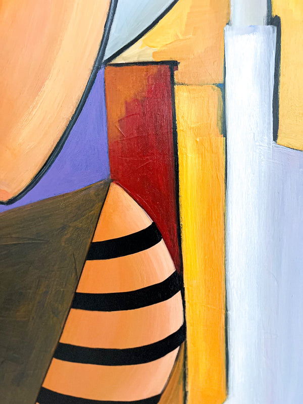 Abstract Painting Original, Expressionism in Modern Abstract Wall Art | Compositio I (43"x43")