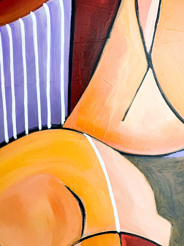 Abstract Painting Original, Expressionism in Modern Abstract Wall Art | Compositio I (43"x43")