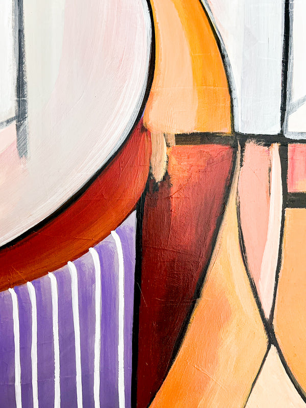 Abstract Painting Original, Expressionism in Modern Abstract Wall Art | Compositio I (43"x43")
