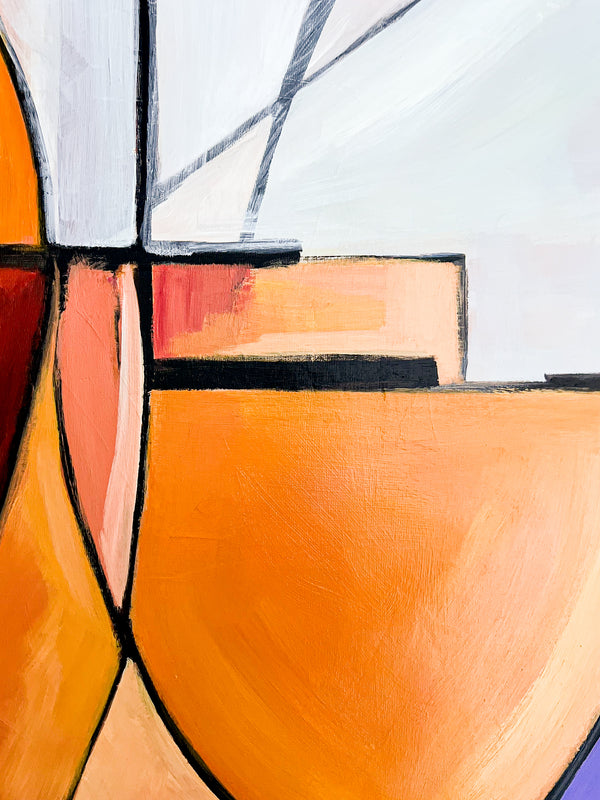 Abstract Painting Original, Expressionism in Modern Abstract Wall Art | Compositio I (43"x43")