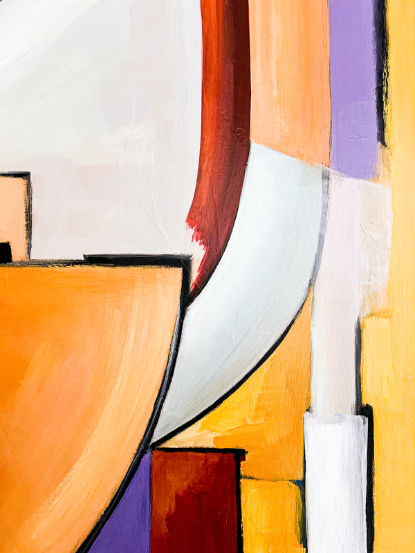 Abstract Painting Original, Expressionism in Modern Abstract Wall Art | Compositio I (43"x43")