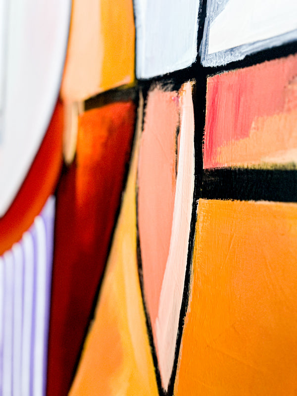 Abstract Painting Original, Expressionism in Modern Abstract Wall Art | Compositio I (43"x43")