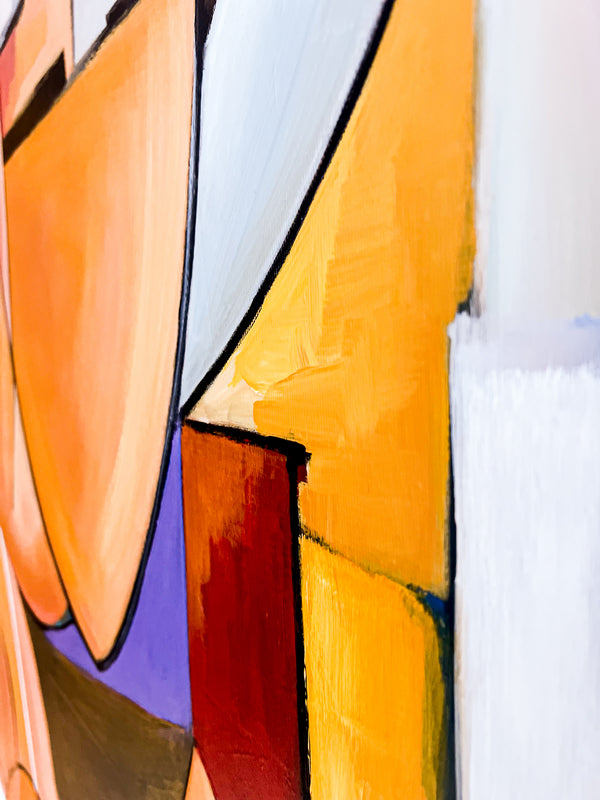 Abstract Painting Original, Expressionism in Modern Abstract Wall Art | Compositio I (43"x43")