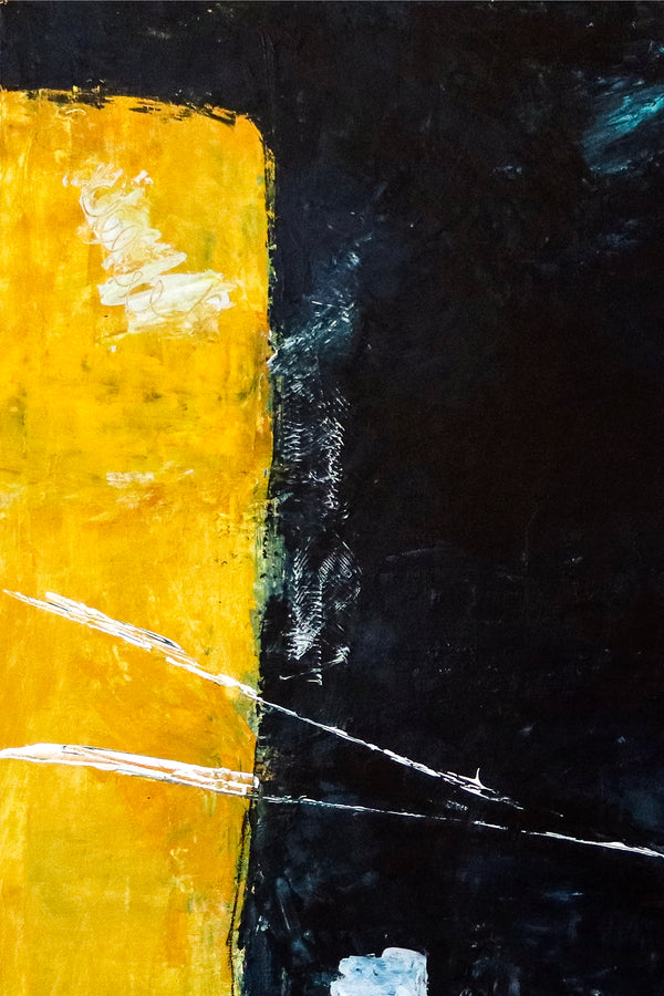 Cheerful Display of Original Abstract Acrylic Painting, Large Expressionist Modern Canvas Wall Art | Connection