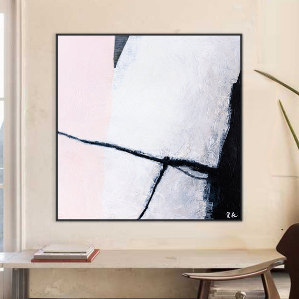 Large Original Minimalist Abstract Painting, Embracing Modern and Contemporary Aesthetics Canvas Wall Art | Danji