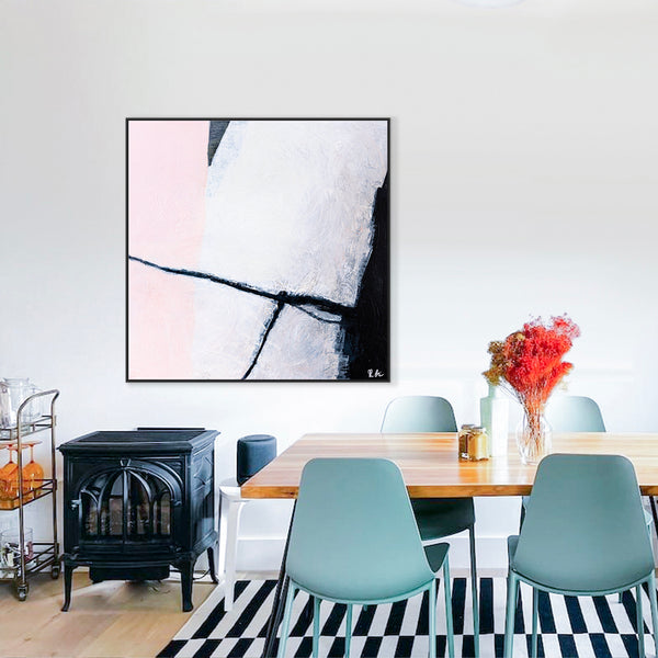 Large Original Minimalist Abstract Painting, Embracing Modern and Contemporary Aesthetics Canvas Wall Art | Danji
