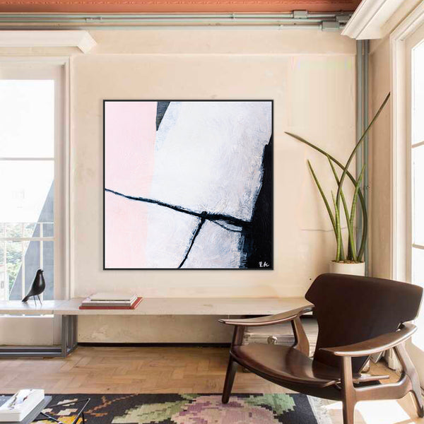 Large Original Minimalist Abstract Painting, Embracing Modern and Contemporary Aesthetics Canvas Wall Art | Danji