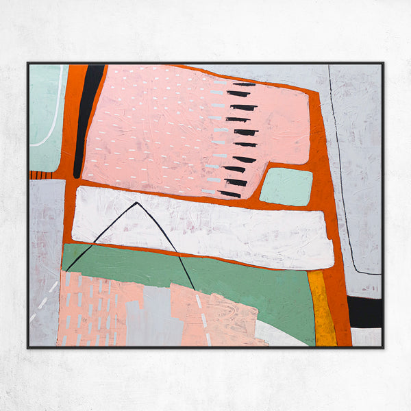 Vibrant Modern Abstract Original Acrylic Painting, Canvas Wall Art Infusing Spaces with Lively Energy | Edith