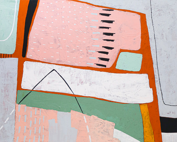 Vibrant Modern Abstract Original Acrylic Painting, Canvas Wall Art Infusing Spaces with Lively Energy | Edith