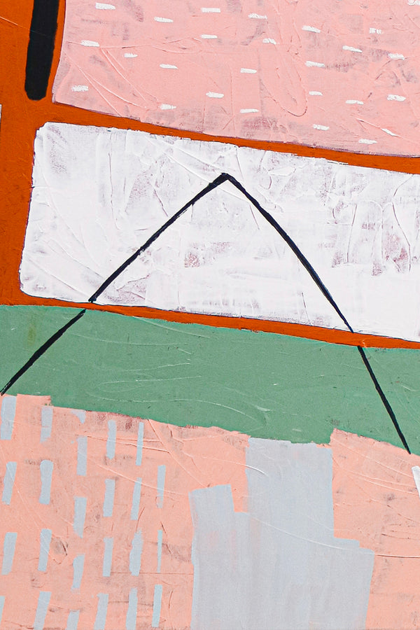 Vibrant Modern Abstract Original Acrylic Painting, Canvas Wall Art Infusing Spaces with Lively Energy | Edith