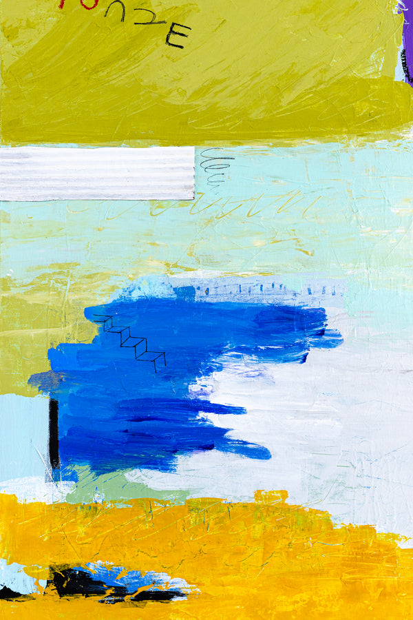 Original Modern Abstract Painting with Vibrant Colors and Expressive Brush Strokes | Epoche II (36"x36")