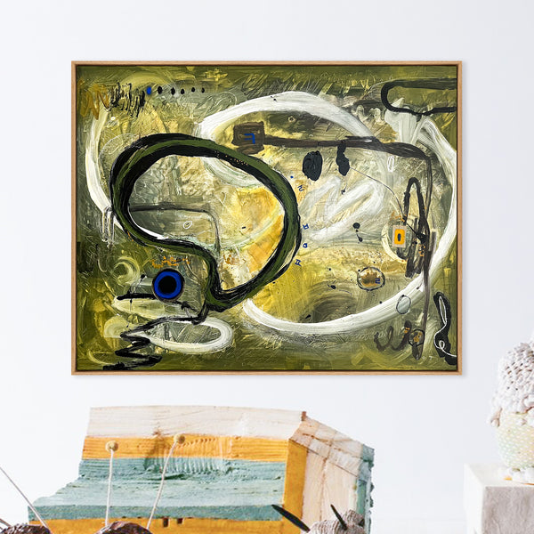 Abstract Painting Original, Expressionism in Modern Abstract Wall Art | Freiburg II (50"x40")